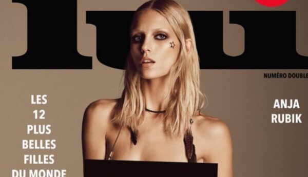 Anja Rubik nago na okładce magazynu